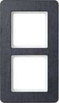 Berker 10126030 Rahmen, 2-fach, senkrechte und waagerechte Montage, Q.7, anthrazit,
