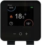 Wiser Raumthermostat mit Touch-Display, schwarz (CCTFR6401)