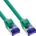 InLine Patchkabel Slim, Cat.6A, S/FTP, TPE (LSZH) flexibel, PoE, gr&uuml;n, 15m (74915G)