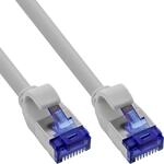 InLine Patchkabel Slim, Cat.6A, S/FTP, TPE (LSZH) flexibel, PoE, grau, 25m (74925)