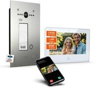 M-E ALL-VF10S-M7W Video-T&uuml;rsprechanlage Unterputz-Set 7, 1-Fam.-Haus, Edelstahl