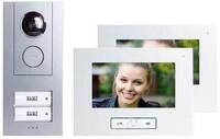 M-E Vistus VD-ALU-6720-S Video-T&uuml;rsprechanlage-Set 7, 2-Familienhaus, silber...