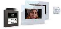M-E Vistadoor VDV-20209-A-W Video T&uuml;rsprechanlage, 2-Fam.-Haus Set RFID, ALU