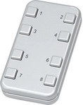 Eltako FMH8-wg Funk-Minihandsender, lasergraviert, reinwei&szlig; gl&auml;nzend (30000455)