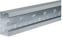 Hager BRS651301VERZ Br&uuml;stungskanalsystem, 130 mm, stahl, verzinkt , 2m, grau