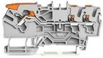 Wago 2102-5301 3-Leiter-Durchgangsklemme mit Hebel, Dr&uuml;cker, 2,5mm&sup2;, Push-in Cage