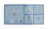 MDT KNX Glas Touch Smart 6 Zoll, KNX Secure, Orientierungslicht, wei&szlig;