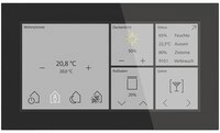 MDT KNX Glas Touch Smart 6 Zoll, KNX Secure, Orientierungslicht, Schwarz