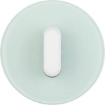Berker 1001208300 Abdeckplatte mit Knebel, Serie R.Classic, Glas polarwei&szlig;