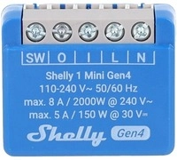 Shelly 1 Mini Gen4 Relais, Schalter, WLAN, Zigbee, Bluetooth, 2er Pack