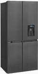 Exquisit MD430-100-WS-201 Stand Side-by-Side Kombination French Door, 83,6 cm breit,