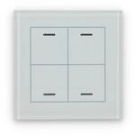 MDT II Light KNX Glastaster, 4-fach, RGBW, Neutral, wei&szlig; (BE-GTL40W.01)