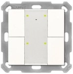 MDT RF-TA55A4.01 KNX RF+ Funk Taster Plus 4-fach mit Aktor, Status und...