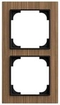 Busch-Jaeger 1722-4086 Abdeckrahmen, art linear, 2-fach, Holz Walnuss