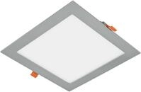 EVN LPQ-Serie LED Einbaupanel, quadratisch, IP20, 21W, 3000K, 1736lm, 350mA, silber