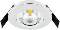 EVN LED Deckeneinbauleuchte Rund schwenkbar, 6W, 683lm, 3000K, wei&szlig;...