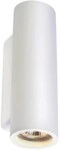 SLV PLASTRA Wandleuchte, QPAR51, rund, Tube, wei&szlig;er Gips, max. 70W (148060)