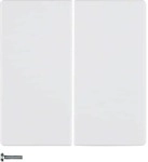 Berker 85142129 Taste, 2fach, Q.1/Q.3, polarwei&szlig; samt