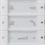 Gira 850003 Aufsatz Bedientaster f&uuml;r Wohnungsstation, System 55, klar
