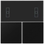 Jung LS4093TSASWM KNX Tastensatz f&uuml;r Komfortregler, F40, Serie LS, graphitschwarz