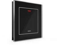 MDT II Light KNX Glastaster, 1-fach, RGBW, Neutral, schwarz (BE-GTL10S.01S)