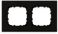 MDT Glasrahmen 2-fach f&uuml;r 55mm Programme, Rahmenr&uuml;ckteil, schwarz (BE-GTR2S.01S)