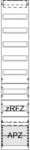Striebel&John FV19A2R1 Verteilerfeld APZ / RFZ, 1350 mm x 250 mm (HxB), Reihen:...
