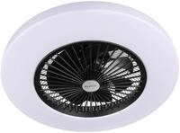 Eurom Deckenventilator LRC Black kompakter Deckenventilator mit Lampe,