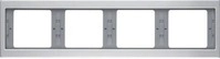 Berker 13837003 Rahmen, 4fach, waagerecht, K.5, Alu, Aluminium eloxiert
