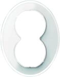 Elso WDE011409 Glasrahmen, 2-fach, f&uuml;r Steckdose, Renova, wei&szlig;