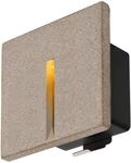SLV CONCRETO Wandeinbauleuchte, 3.2W, 15lm, 3000K, IP65, grau (1006407)
