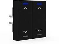 MDT Light 55 KNX Taster, 2-fach, RGBW, Temperatursensor, Jalousie, schwarz matt