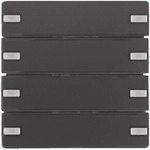 Berker 80144326 Tastsensor 4fach Komfort mit Beschriftungsfeld KNX Q.x anthrazit
