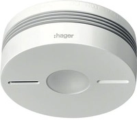 Hager TG551A Funk-Dualwarnmelder Komfort Q, IR- Alarmstopp, wei&szlig;