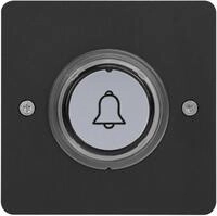 Grothe Funksender AP/UP, quadratisch, Schwarz (MISTRAL SE07 Q AP/UP SW)