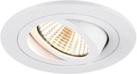 SLV NEW TRIA 75 Deckeneinbauleuchte, 3000K, 38&deg;, IP20, rund, schwenkbar, Phase