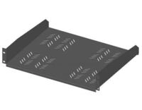 Enoc MHF 19370-S 19z Fachboden 2HE, 445x370mm, 30kg, schwarz (50577)