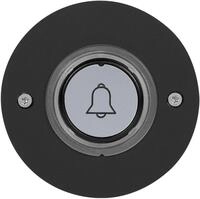 Grothe Funksender AP/UP rund, schwarz (MISTRAL SE07 R AP/UP SW)