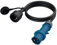 MENNEKES Adapterleitung mit SCHUKO Kupplung und CEE Stecker in 16 A, 1,5m Kabel