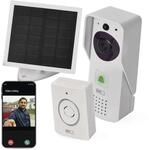 EMOS H4030 GoSmart Drahtlose Video-T&uuml;rklingel, IP-09D, WiFi, Solarpanel,