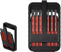 Wiha SB2831B906 Bit Set slimBit electric, gemischt, 7-tlg., mit slimBit-Box, rot