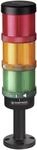 Werma KS72 Classic RM 24VAC/DC GN/YE/RD Signals&auml;ule, Leuchtfarbe Gelb/Gr&uuml;n/Rot