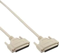 InLine Serielles Kabel, 37pol Stecker / Stecker, vergossen, 1:1 belegt, 2m (37372)