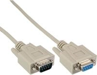15er B-Pack InLine Serielle Verl&auml;ngerung, 9pol ST/BU, vergossen, 10m (B-12210)