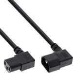 InLine Netzkabel Kaltger&auml;teverl&auml;ngerung, C13 auf C14, 90&deg; abgewinkelt, 1,8m