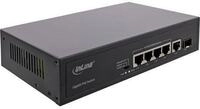 InLine PoE+ Gigabit Netzwerk Switch 5 Port (4x PoE+), 1xSFP, 1Gb/s, Desktop (32305R)
