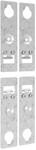ABN ABNRY05002 Geh&auml;usebefestigungssatz f&uuml;r R-Geh&auml;use, Aufputzmontage, Stahl,
