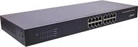 InLine Gigabit Netzwerk Switch 16-Port, 1Gb/s, 19 1HE, Metall, l&uuml;fterlos (32311O)