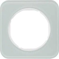 Berker 10112109 Rahmen, 1fach, R.1, Glas, polarwei&szlig;
