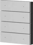 Theben iONprime PB 4R ABR 4-fach Wippe, Metall, Aluminium (9080071)